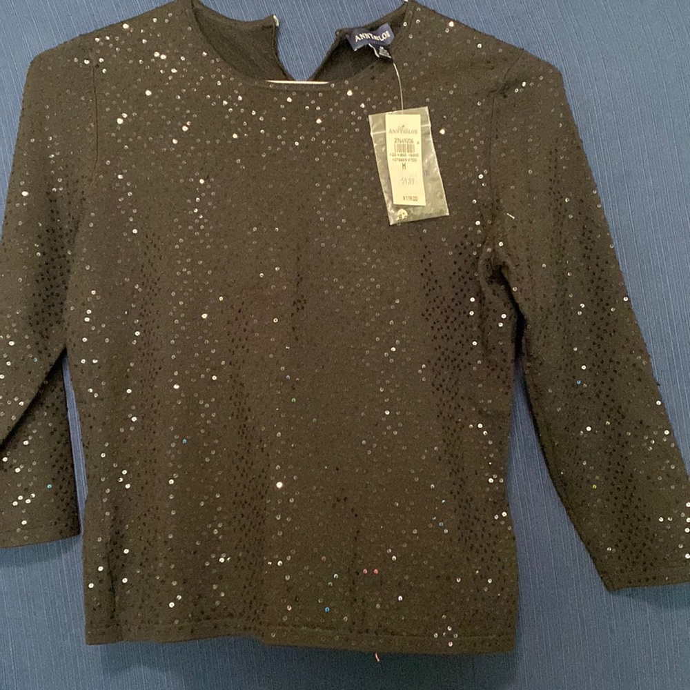 Ann Taylor long sleeve dressy blouse/sweater! NWT!